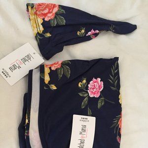 Latched Mama Swaddle Blanket and Hat Set